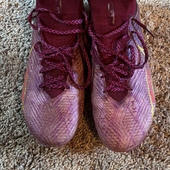 Nike Zoom Superfly 9 Elite KM FG Mbappe Dark Beetroot Mens Size 8 - Picture 7 of 9